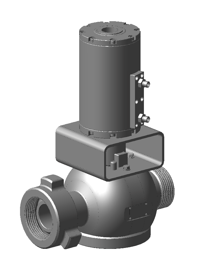 Задвижка пробковая с гидроприводом